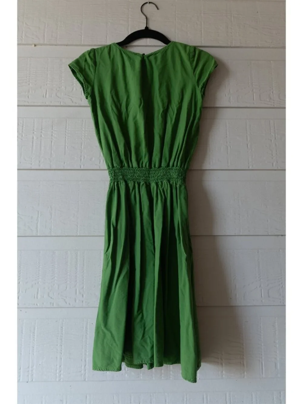Alice & Ames Green Cotton Dress Size 8 Made in USA